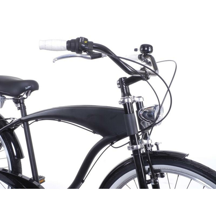 Fahrrad Lenker XXL breiter City Beach Cruiser Bgel 25,4 mm schwarz Handlebar B-Ware