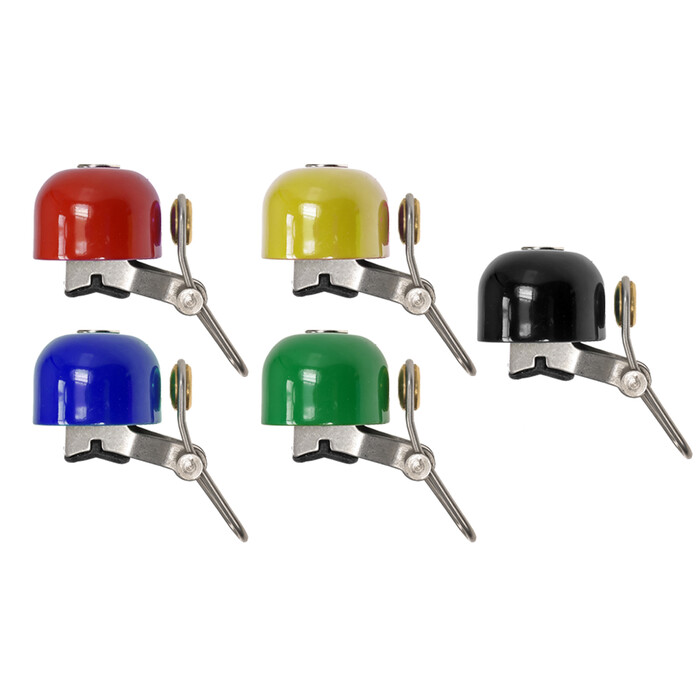 5 Stck Mini Klingel Set Fahrrad Glocke Bell Laut StVZO mehrfarbig CYCLEHERO Nirosta