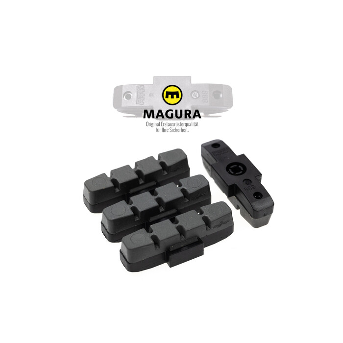 4 Stck original MAGURA  Brems Belge hydraulische Felgenbremsen HS11 33 grau Brake Pads