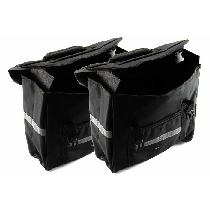2 Stck Fahrrad Tasche Set Gepcktrgertasche Doppelpack Bag 15 Liter schwarz